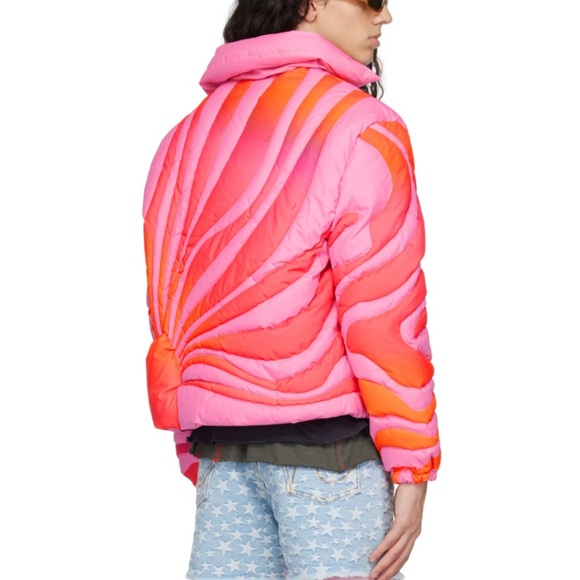 ERL Pink Sunset Down Jacket ❤️New❤️ - Picture 3 of 15